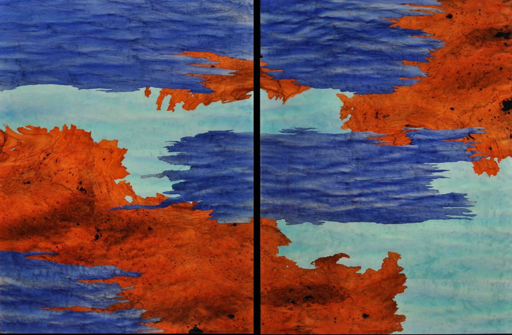 The River 3 contemporary abstract water scene by FL artist Dan Strothers